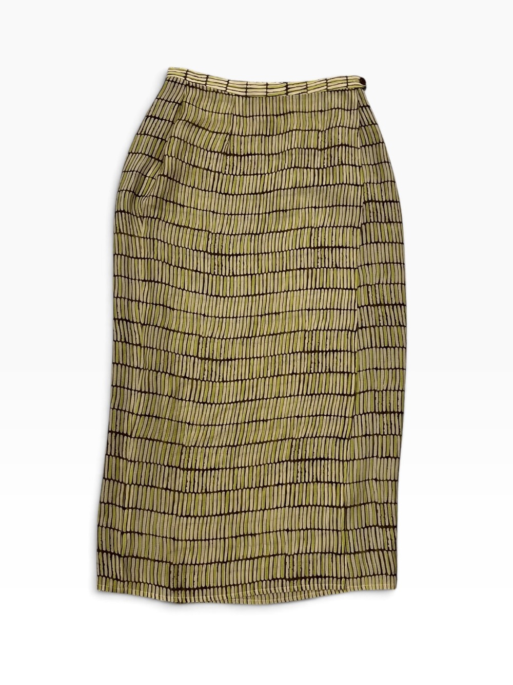 Vintage Y2K Ann Taylor 100% Silk Wrap Skirt Women’s 8 Multicolor Maxi Lined
